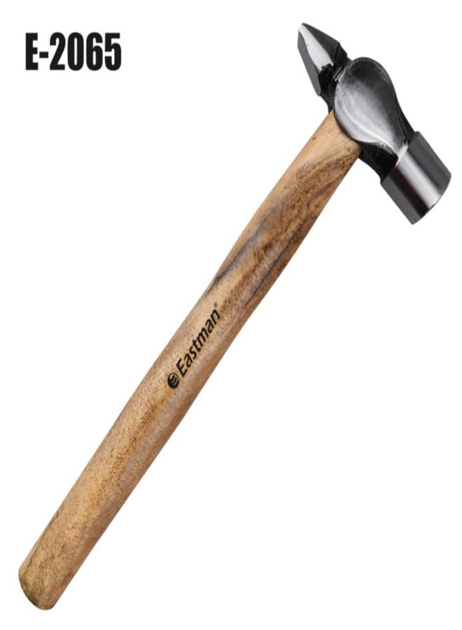 Eastman American Type/Cross Pen Hammers with Seasoned Wood Handle Fitting For Home Industrial & Professional Use, Drop Forged Steel 300 Gms Brown And Gray (E-2065) - Image 4